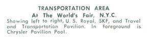 Reverse — Transportation Area unauthorized postcard