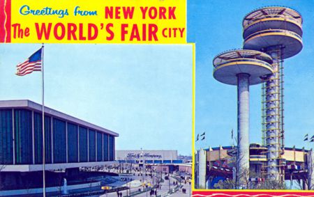 Greetings from N.Y. with 2 Views unauthorized postcard No. WF424