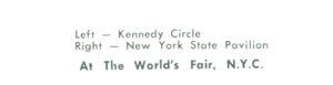 Reverse — Greetings from N.Y. with 2 Views unauthorized postcard
