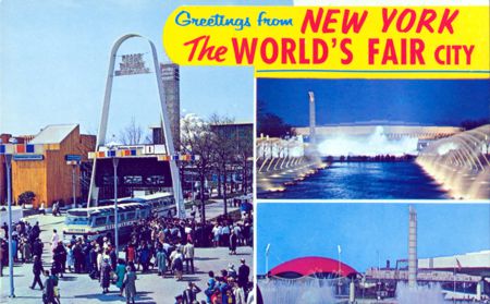 Greetings from N.Y. with 3 Views unauthorized postcard No. WF425