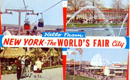 4 Views of the Fair unauthorized postcard No. WF426