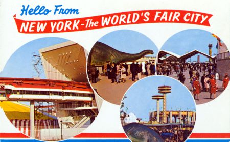 Hello from N.Y. with 4 Views unauthorized postcard No. WF427