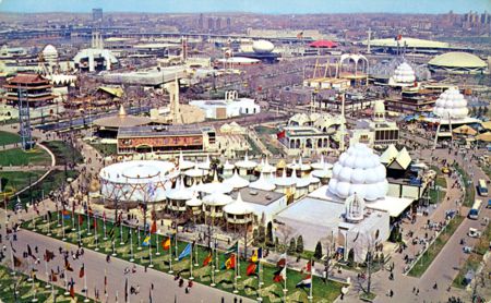 Air View of the Fair unauthorized postcard No. WF433