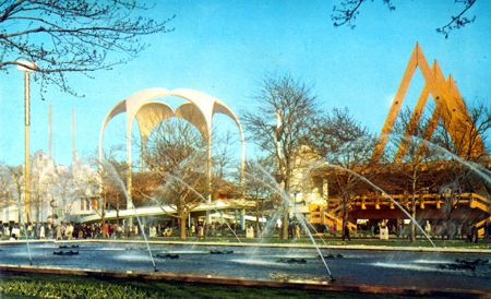 Johnson's Wax Pavilion unauthorized postcard No. WF11