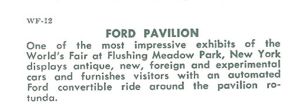 Reverse — Ford Pavilion unauthorized postcard