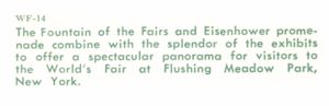 Reverse — Fountain of the Fairs unauthorized postcard
