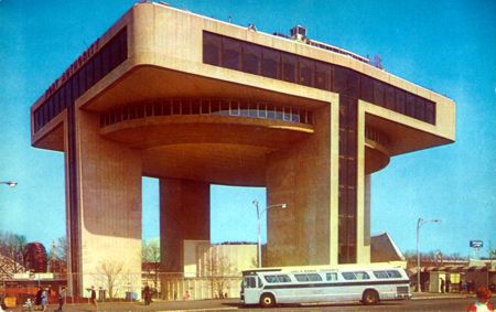 Port of New York Authority Heliport unauthorized postcard No. WF4