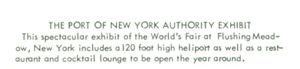 Reverse — Port of New York Authority Heliport unauthorized postcard