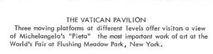 Reverse — Vatican Pavilion unauthorized postcard
