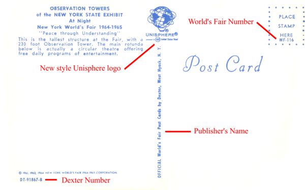 Illustration identifying Official Post Cards of the Fair — part 2