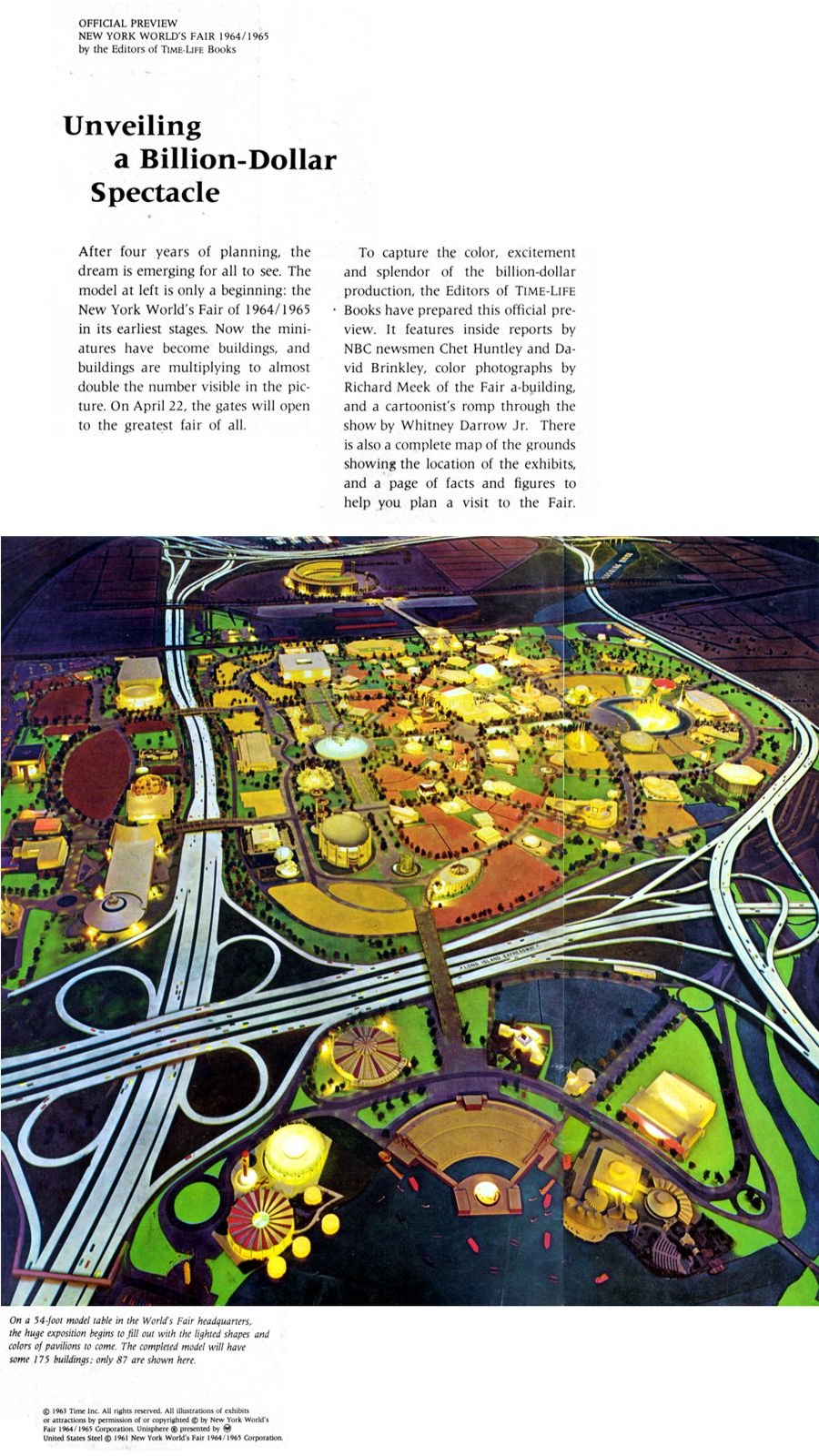 Official Preview New York World's Fair 1964/1965 — page from the Official Preview Book