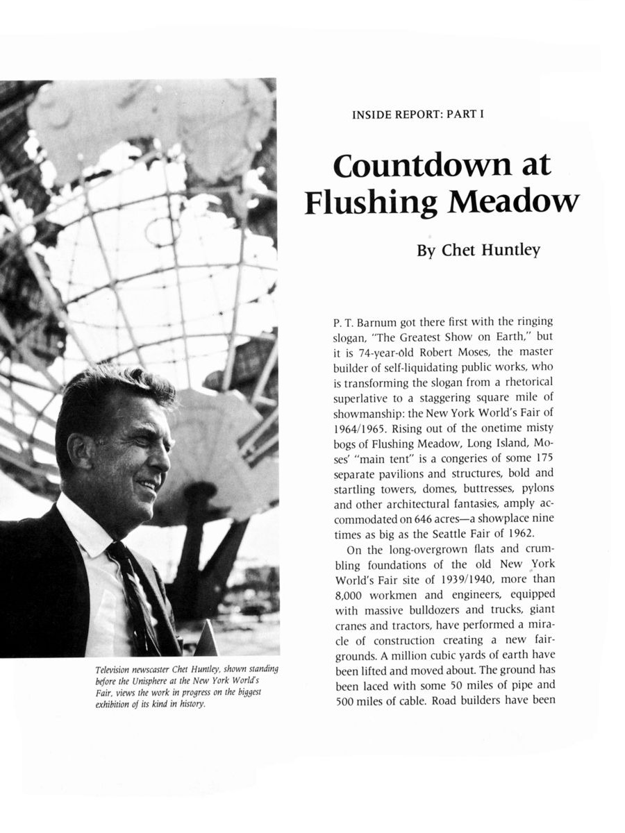 Official Preview New York World's Fair 1964/1965 — page from the Official Preview Book