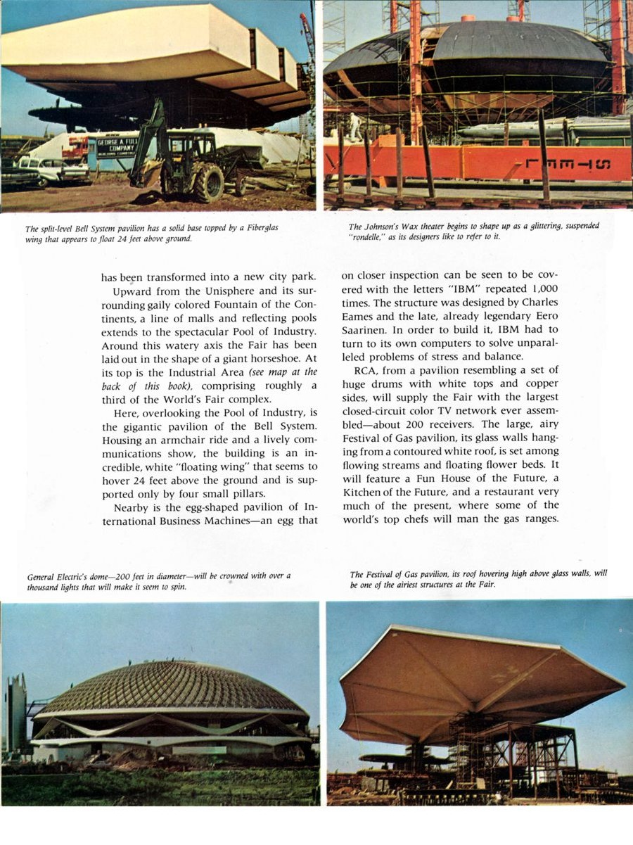 Official Preview New York World's Fair 1964/1965 — page from the Official Preview Book