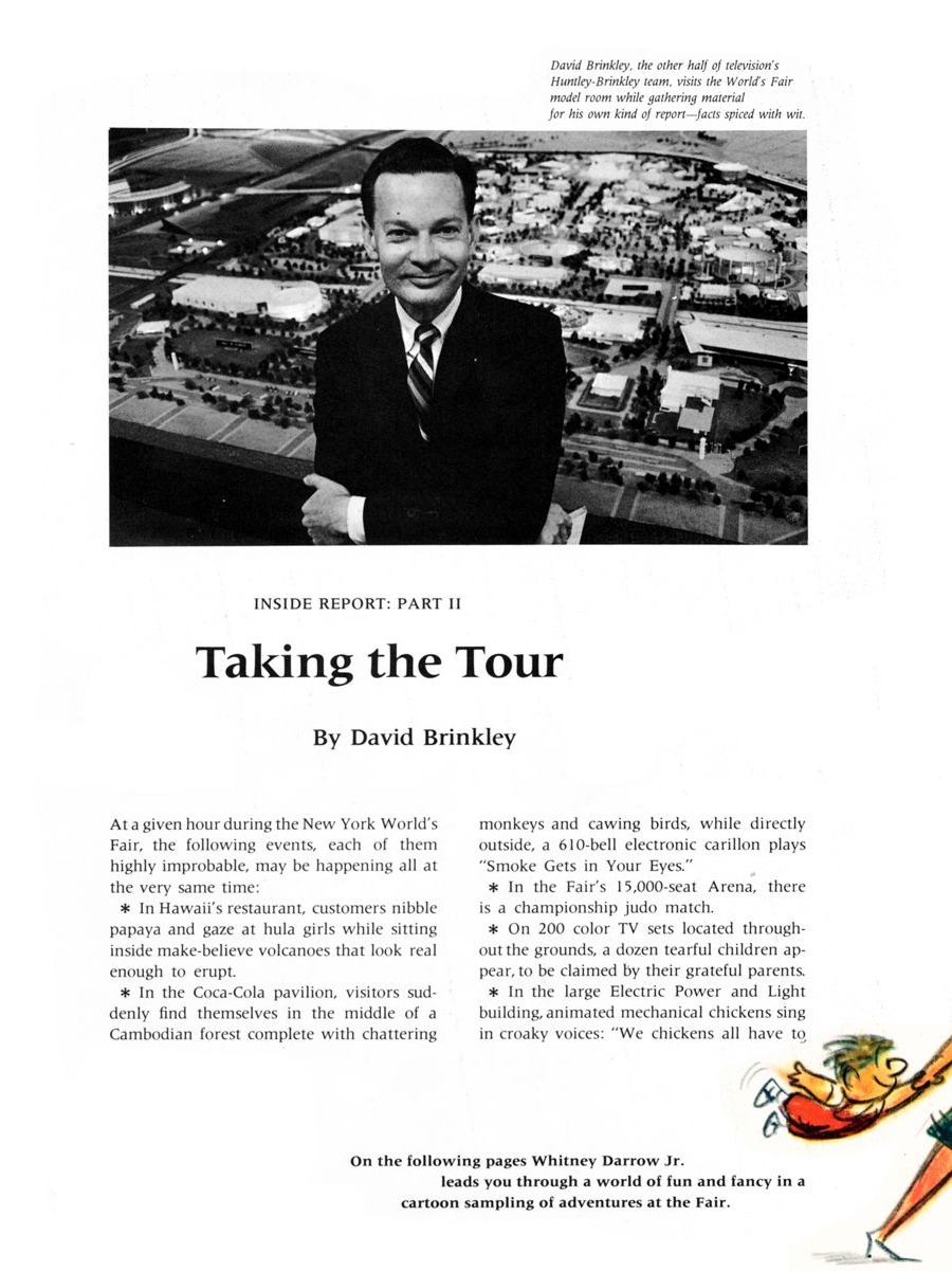 Official Preview New York World's Fair 1964/1965 — page from the Official Preview Book
