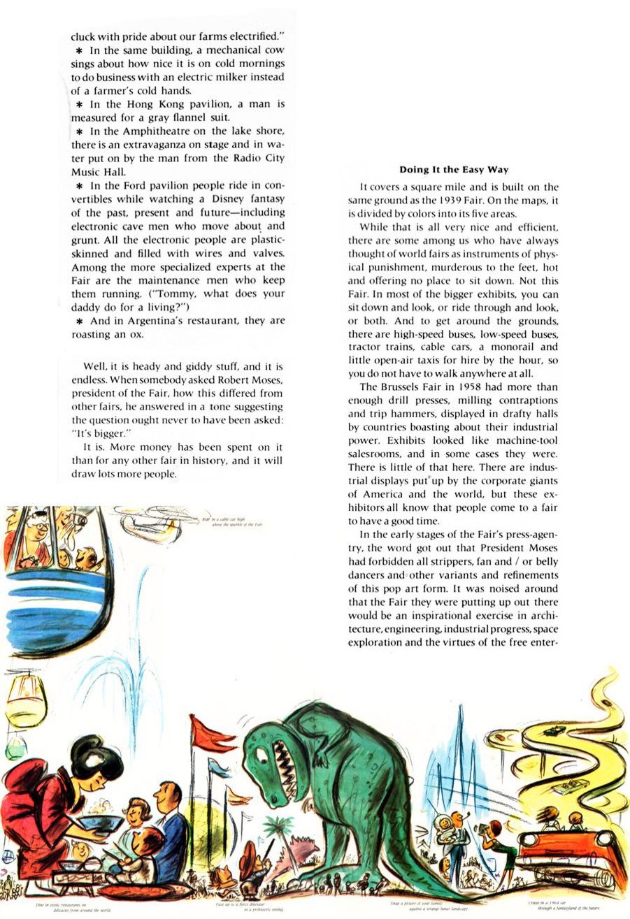 Official Preview New York World's Fair 1964/1965 — page from the Official Preview Book