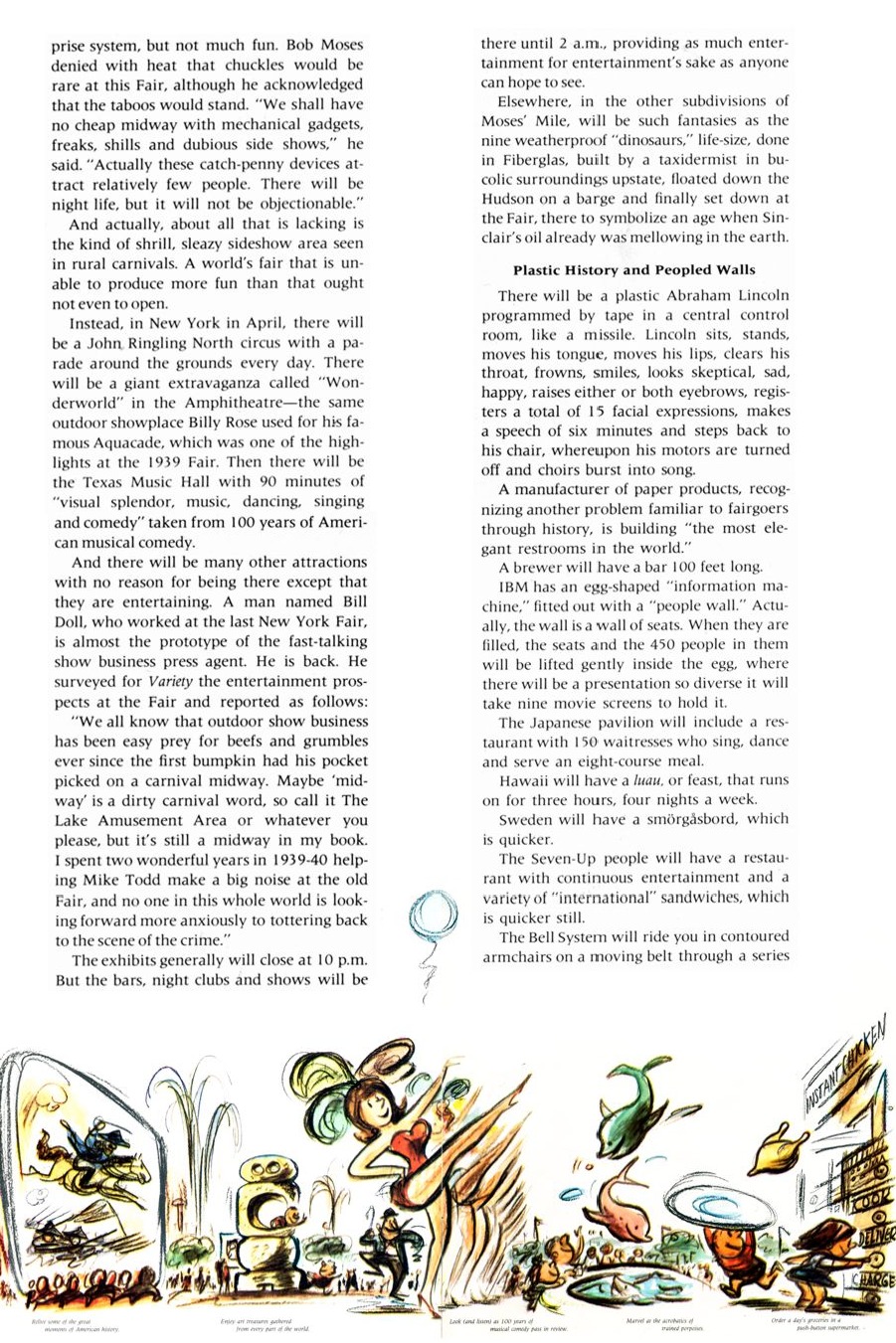 Official Preview New York World's Fair 1964/1965 — page from the Official Preview Book