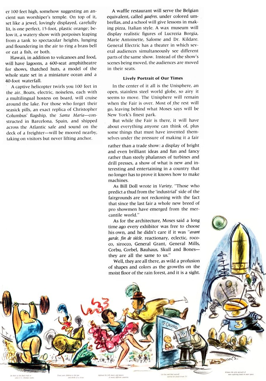 Official Preview New York World's Fair 1964/1965 — page from the Official Preview Book