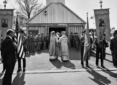 A Service is Held at the Russian Orthodox Greek-Catholic Church