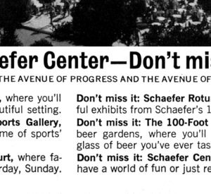 Schaefer Center advertisement panel 5