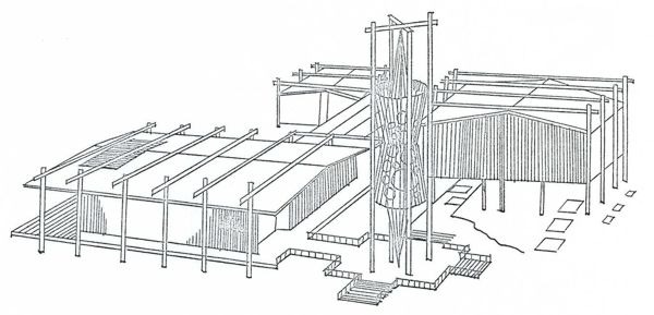 Scott Paper Company line drawing