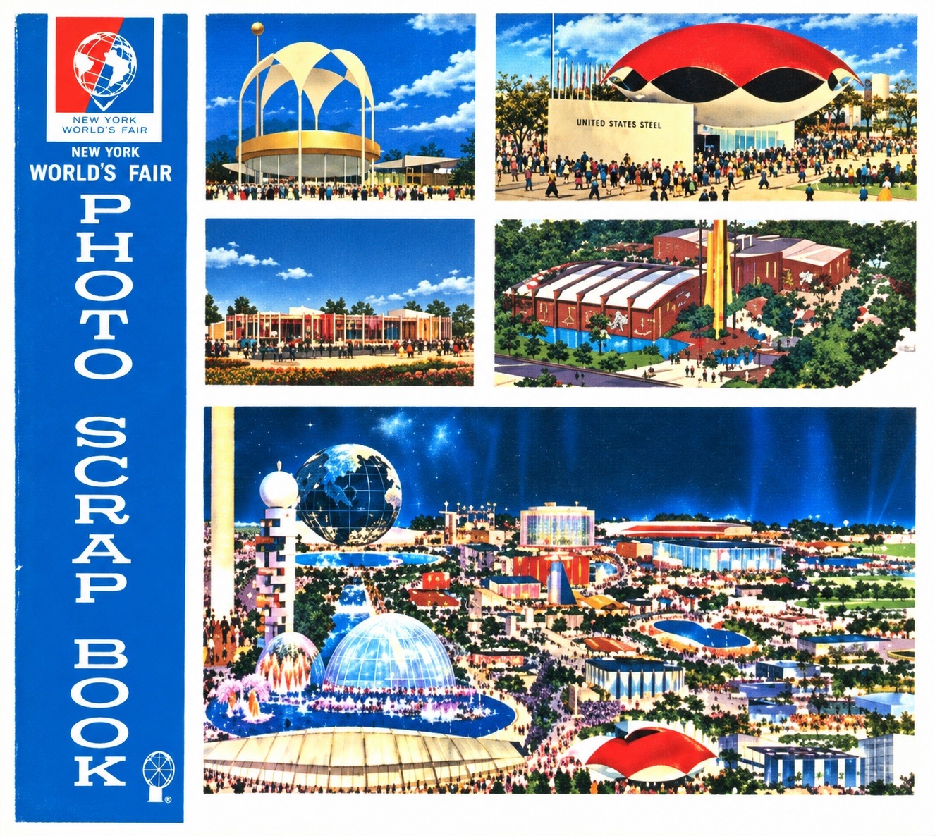 World’s Fair Photo Scrap Book cover — New York World’s Fair 1964-65