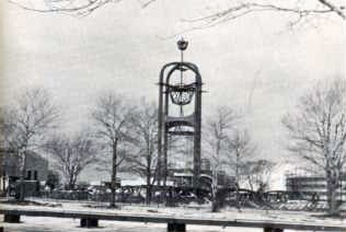 7-Up clock tower steel skeleton