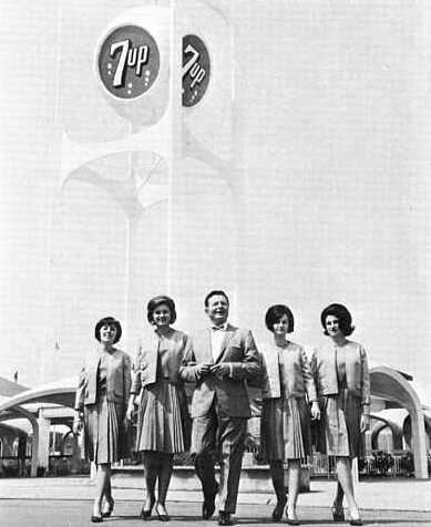 Henry Morgan with 7-Up hostesses