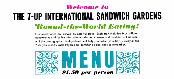 1964 menu fold 1