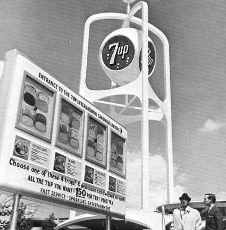 Robert Moses visiting the 7-Up Gardens