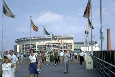 Shea Stadium from the Main Entrance to the Fair