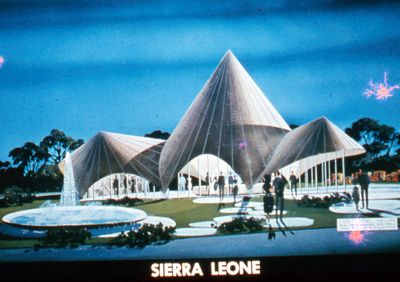 Artist's rendering of the Sierra Leone Pavilion