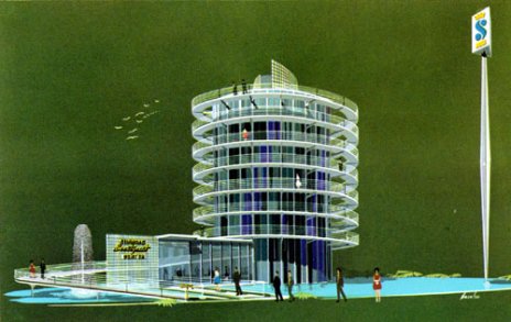 Early concept for the Simmons Pavilion