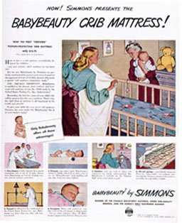 1947 Baby Beauty crib mattress advertisement