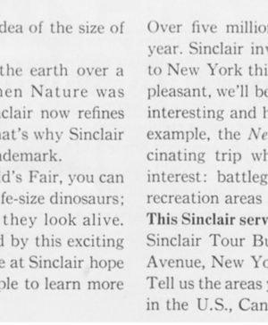 Sinclair advertisement