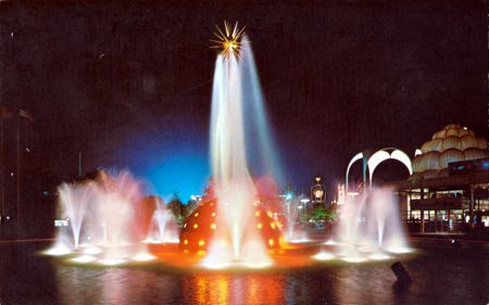 Night Solar Fountain