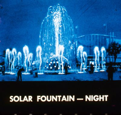 Architect's rendering of the Solar Fountain