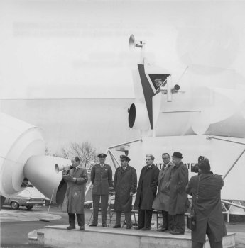 April 20, 1964 - "Shorty" Powers with unidentified officials