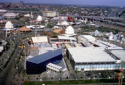 Pavilon of Sweden and Pavilion of Paris in foreground