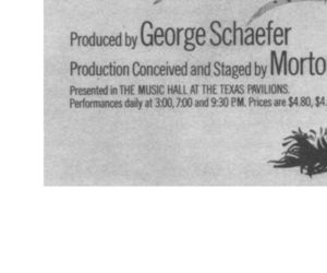 Texas Pavilions & Music Hall advertisement panel 7