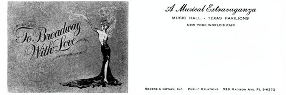 Texas Pavilions and Music Hall letterhead