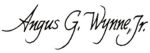 Angus G. Wynne, Jr. signature