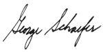 George Schaefer signature