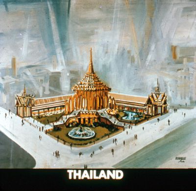 Artist's rendering of the Thailand Pavilion