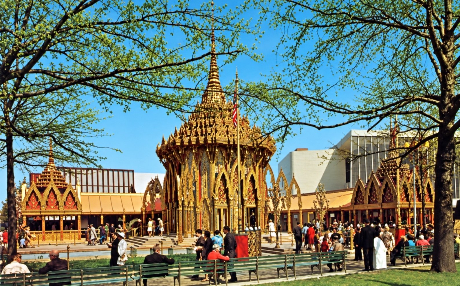 Thailand Pavilion — ornate shrine and plaza