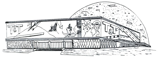 T&T Pavilion line drawing