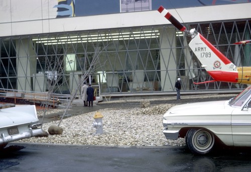 T&T - United Air Lines exhibit behind the facade