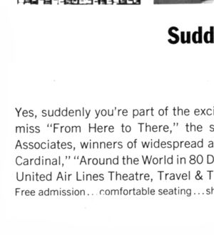 United Air Lines advertisement panel 5