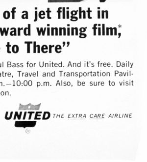 United Air Lines 1965 advertisement panel 6