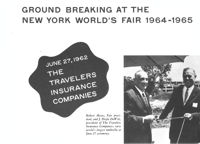 Travelers Insurance groundbreaking pamphlet cover