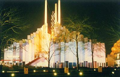 Tower of Light - Night View SOURCE: Commercial Transparency by © Copyright Wolfe Worldwide Films